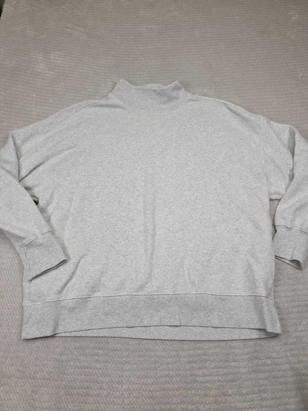 Aerie Offline Sweatshirt Womens XL Gray Oversized Fit Mock Neck